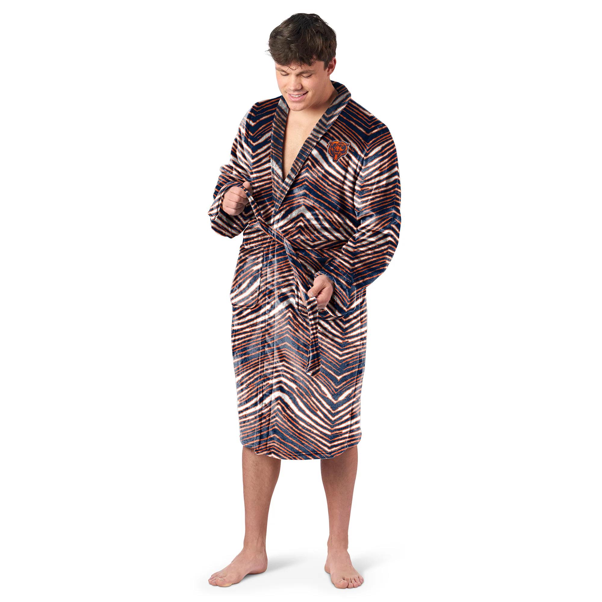Zubaz X Northwest SCATTER PRINT ROBE ZUBAZ - BEARS - Image 2