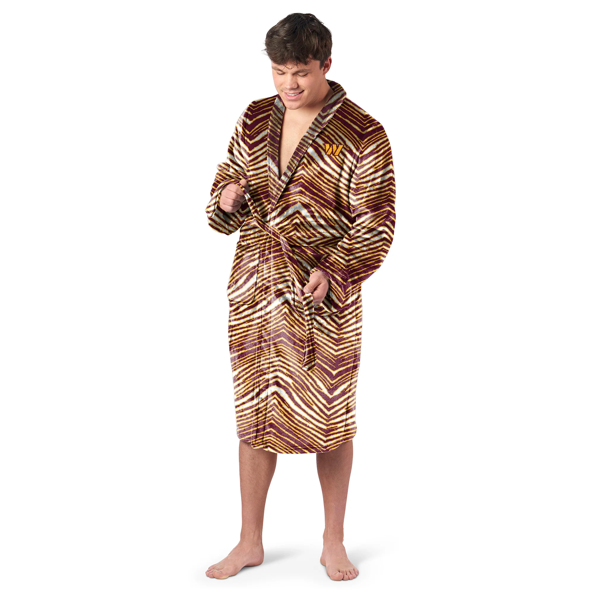 Zubaz X Northwest SCATTER PRINT ROBE ZUBAZ - COMMANDERS - Image 2