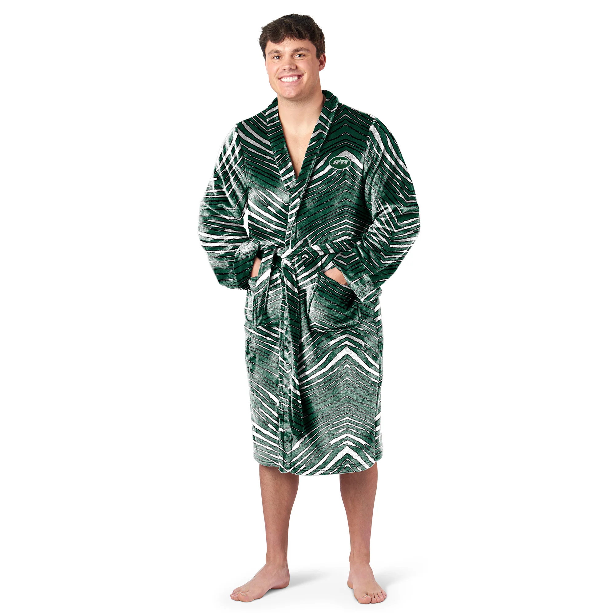 Zubaz X Northwest SCATTER PRINT ROBE ZUBAZ - JETS