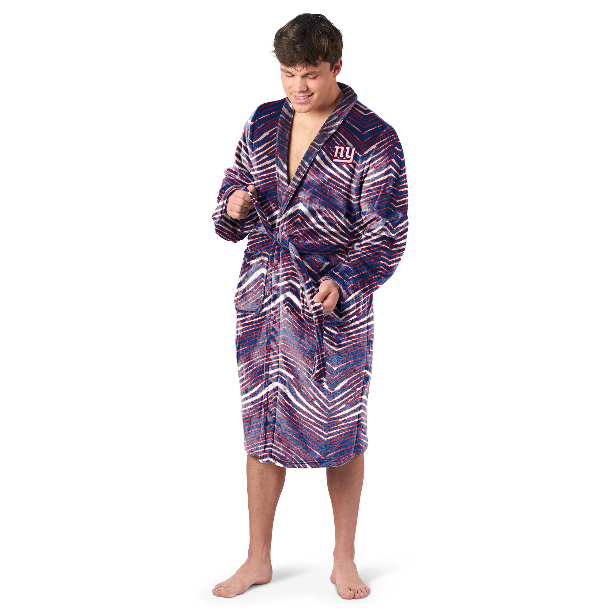 Zubaz X Northwest SCATTER PRINT ROBE ZUBAZ - NY GIANTS - Image 2