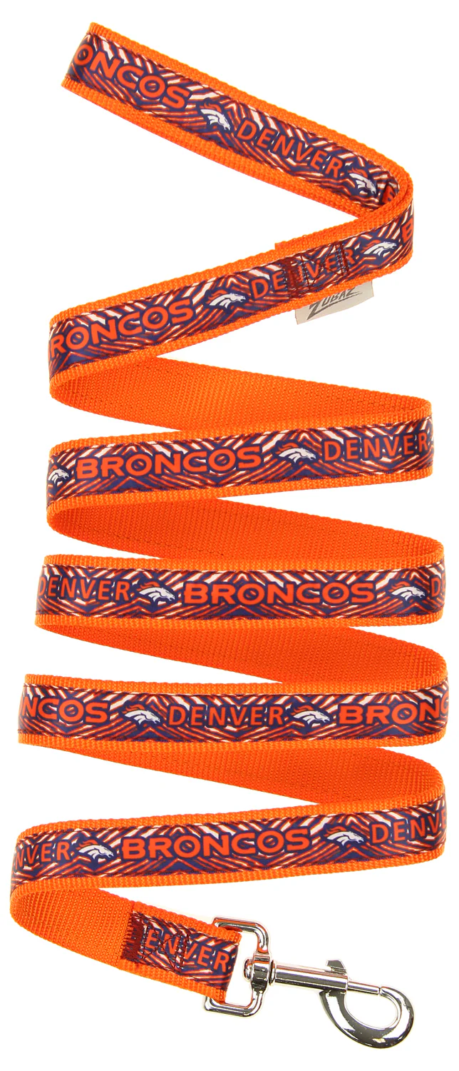 Zubaz X Pets First NFL Denver Broncos Team Logo Leash For Dogs - Image 5