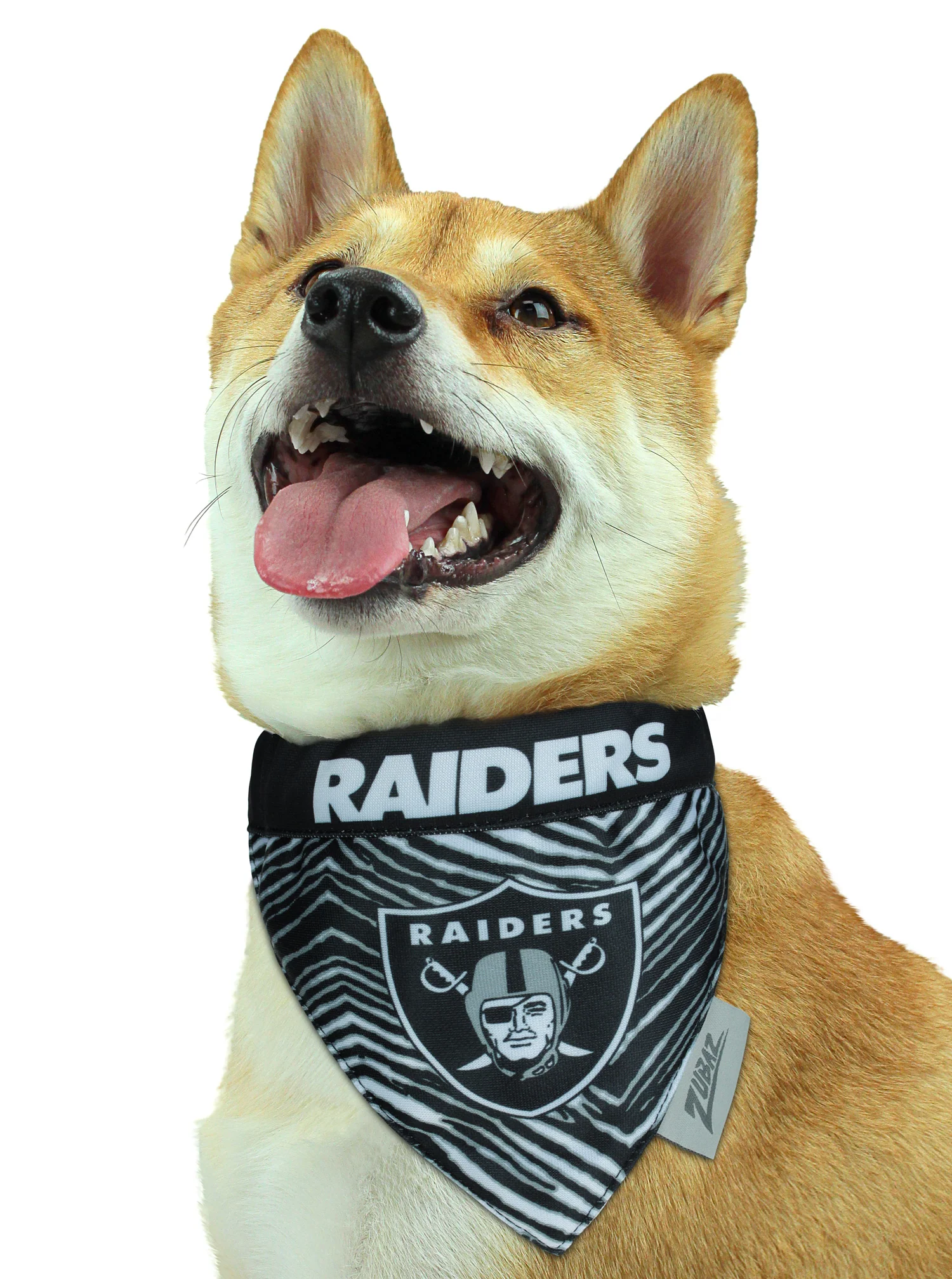 Zubaz X Pets First NFL Las Vegas Raiders Reversible Bandana For Dogs & Cats - Image 6