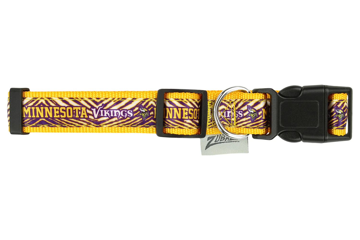 Zubaz X Pets First NFL Minnesota Vikings Team Adjustable Dog Collar