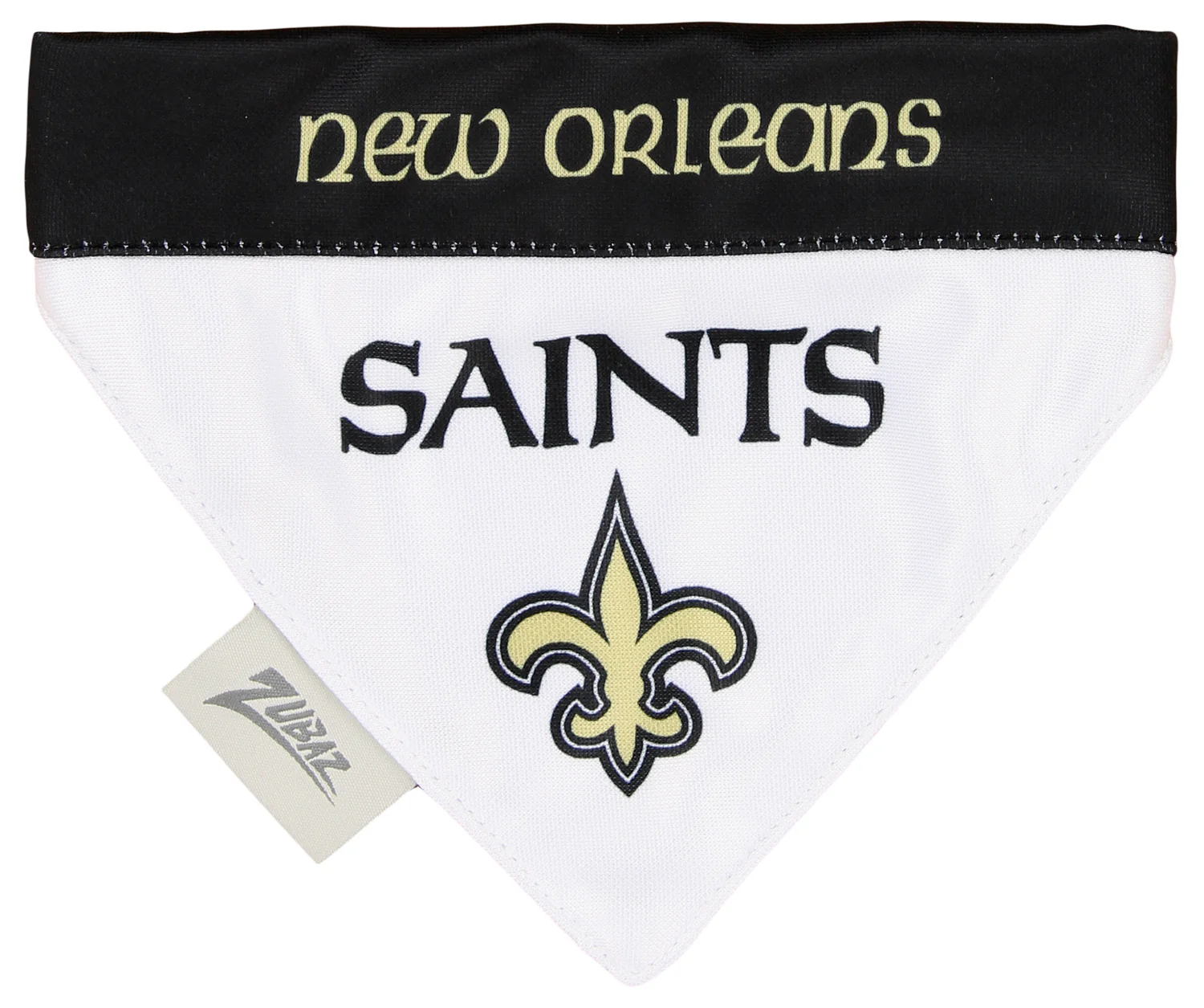 Zubaz X Pets First NFL New Orleans Saints Reversible Bandana For Dogs & Cats - Image 3