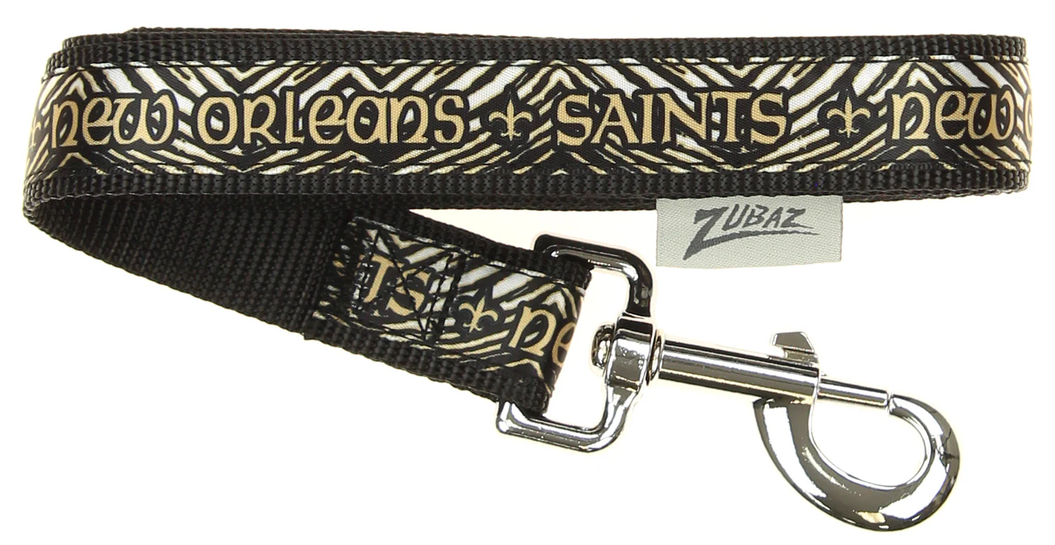 Zubaz X Pets First NFL New Orleans Saints Team Logo Leash For Dogs - Image 2