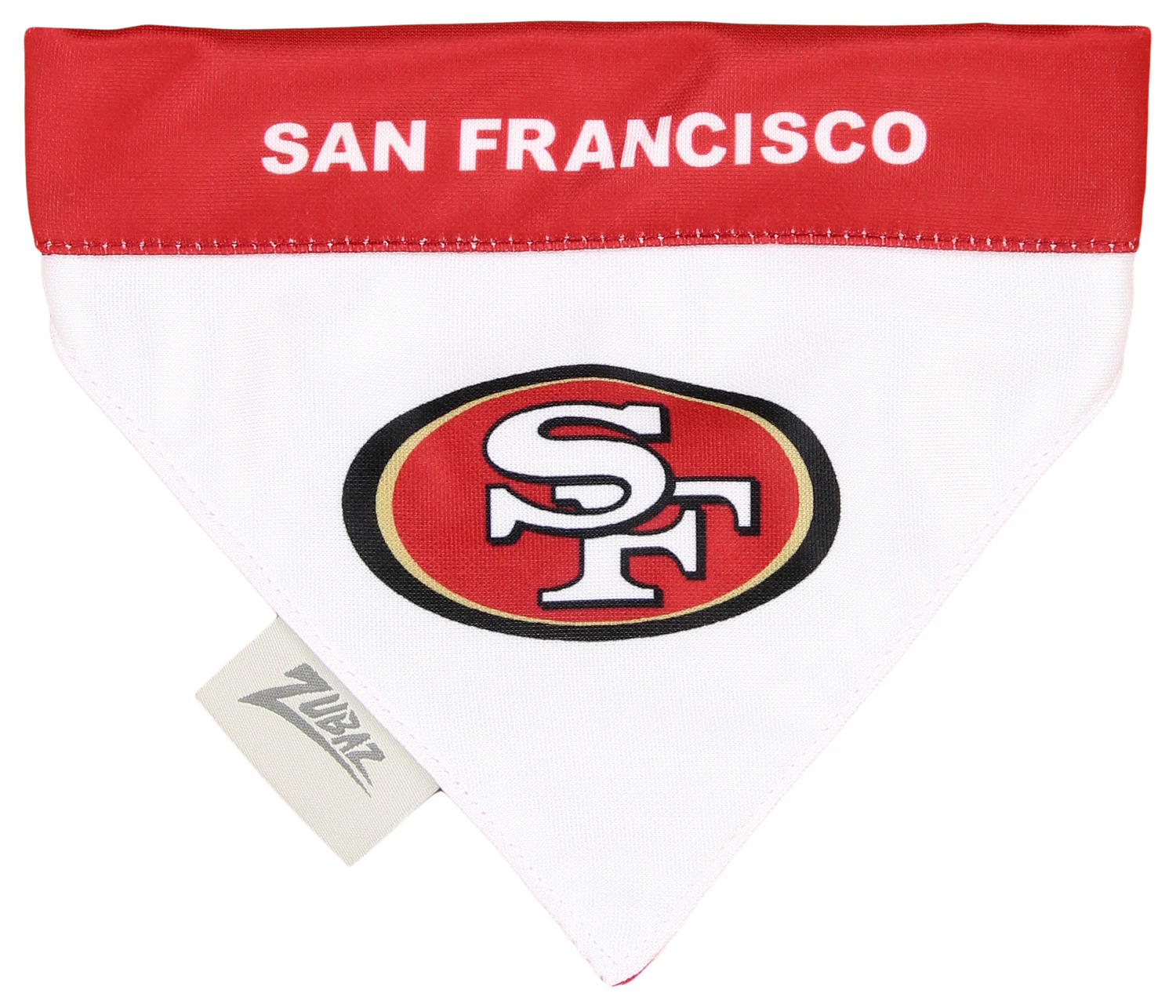 Zubaz X Pets First NFL San Francisco 49ers Reversible Bandana For Dogs & Cats - Image 3