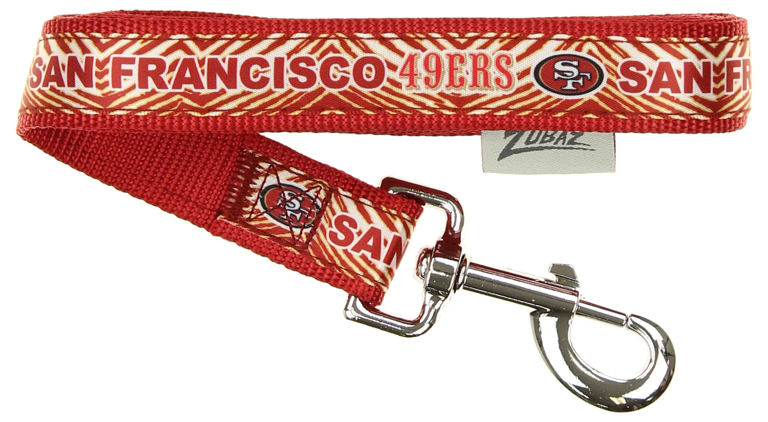 Zubaz X Pets First NFL San Francisco 49ers Team Logo Leash For Dogs - Image 2